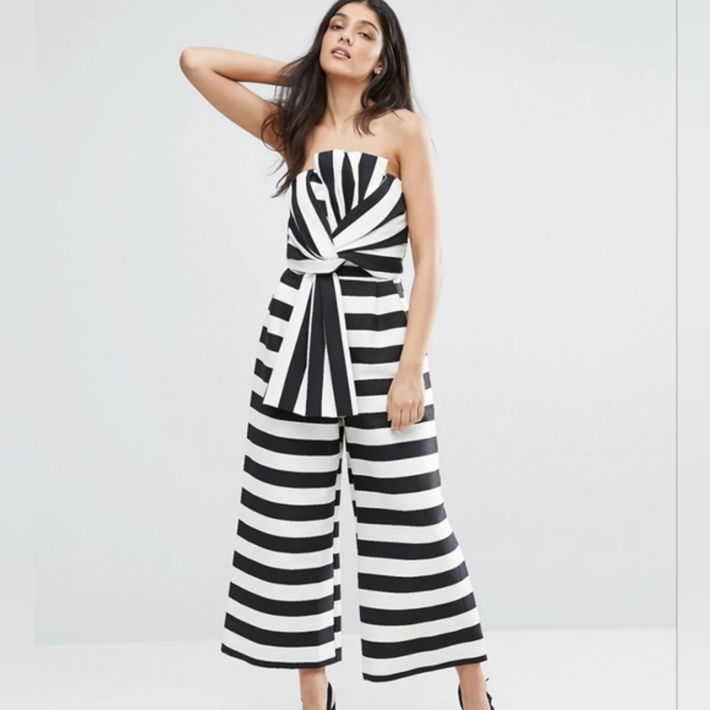 Black and white jumpsuit